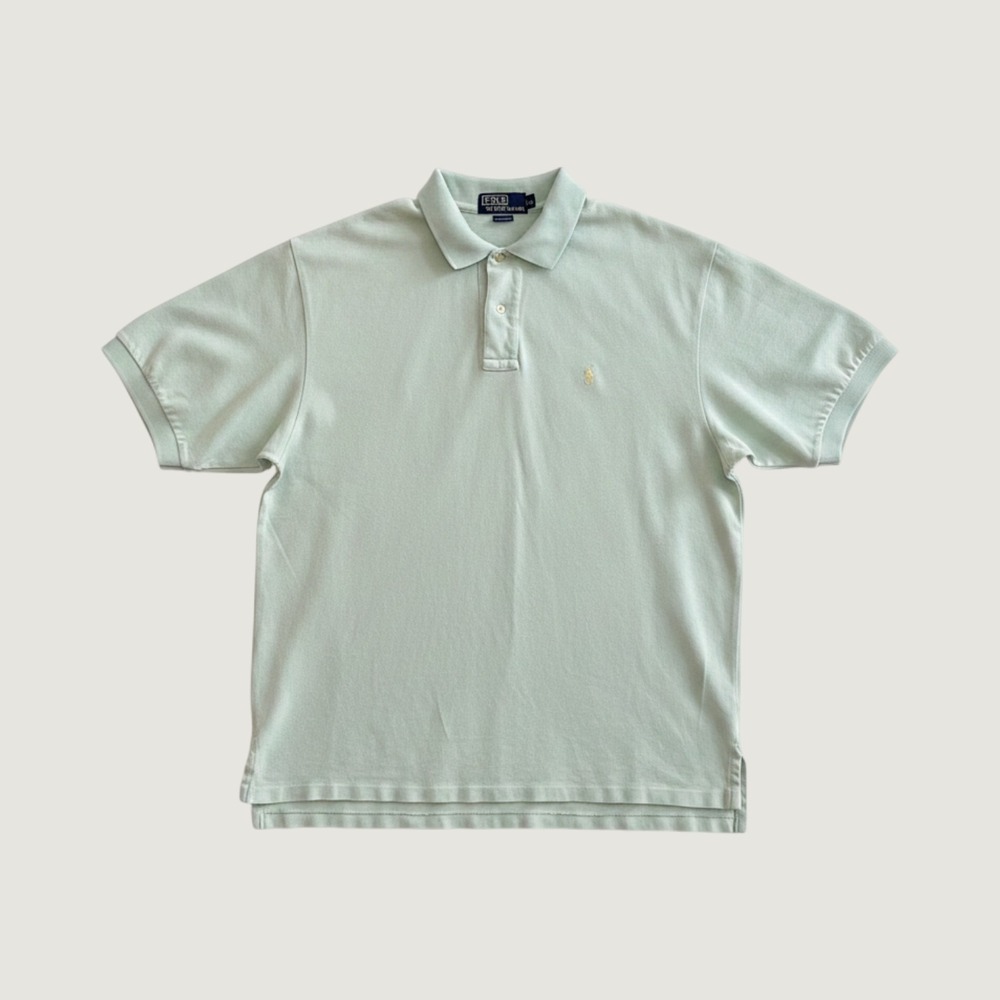 Polo Ralph Lauren Mens XL Mint Green Short Sleeve Pique Cotton Polo Shirt